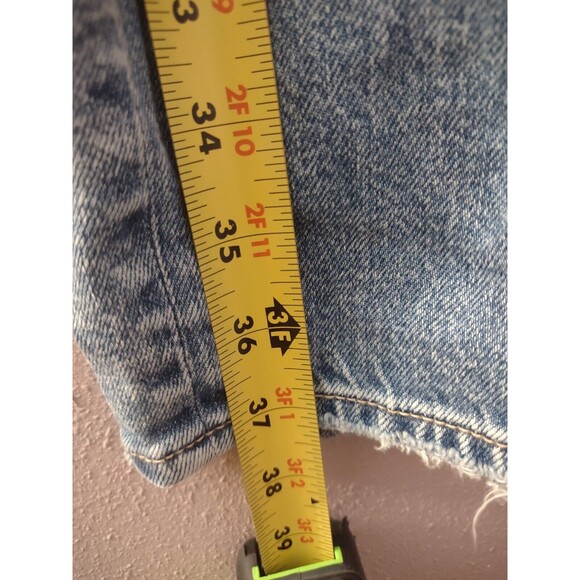 AMERICAN EAGLE Mom Jeans Women's Size 2 STRIGID High Rise Baggy Straight Ripped - Picture 12 of 14